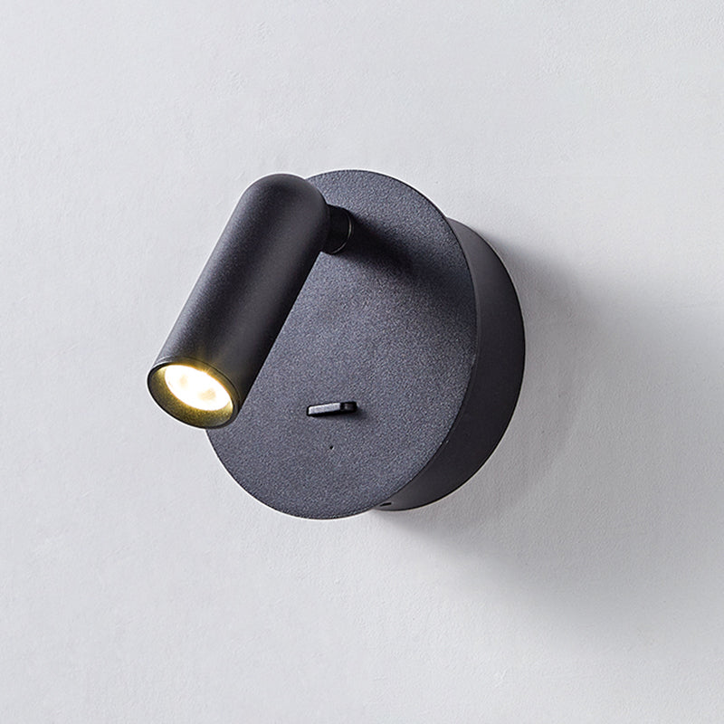 3.9" H Mini Bedside LED Reading Lamp USB Charging Modern Simplicity Style Spotlight Wall Mount Lamp for Bedroom