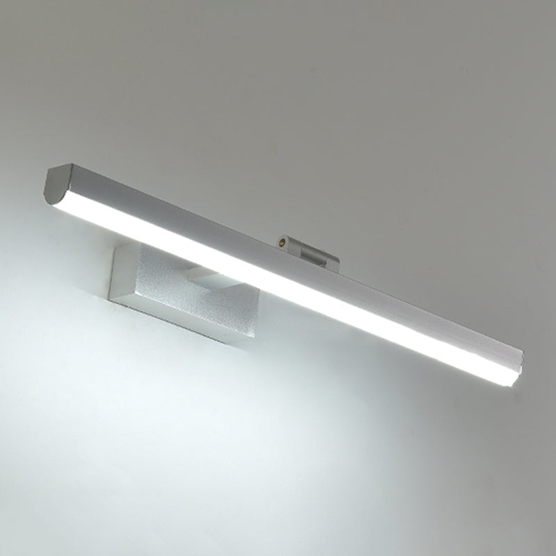 Modern Minimalist Style Straight Vanity Lighting Fixtures Aluminum 1 Light Wall Mounted Vanity Lights for Bathroom