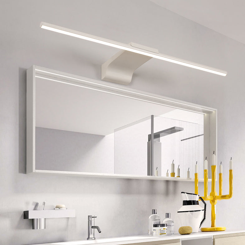 Moderno stile minimalista a parete lineare a parete vanità luci in alluminio sconde murale per bagno per bagno