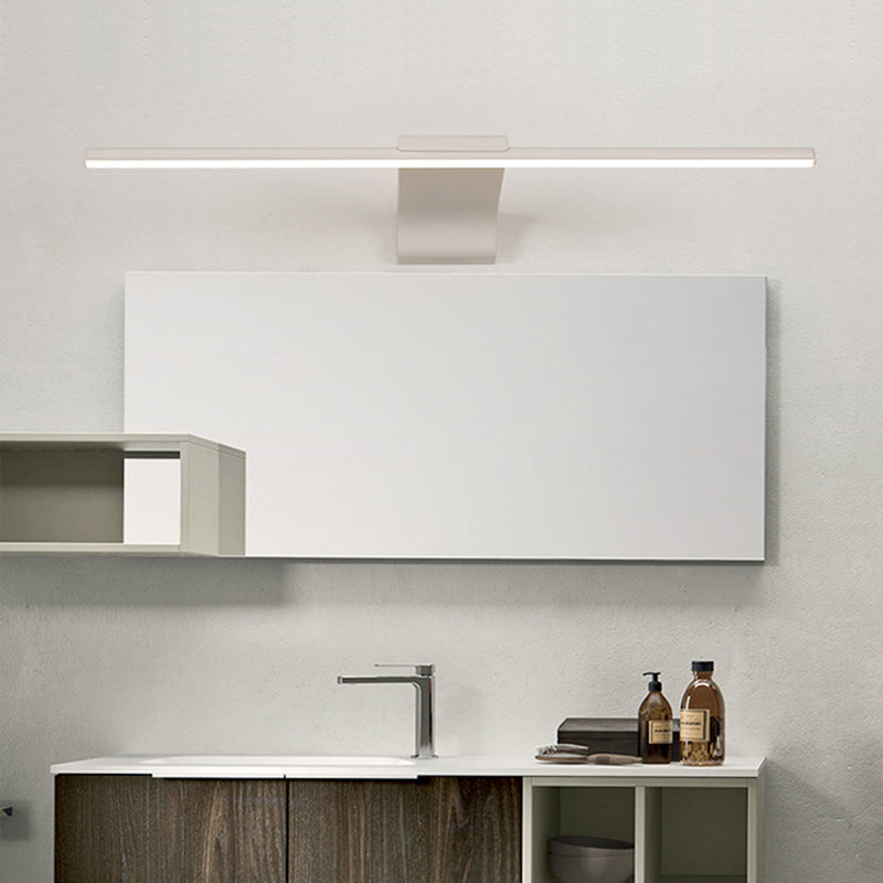 Moderno stile minimalista a parete lineare a parete vanità luci in alluminio sconde murale per bagno per bagno