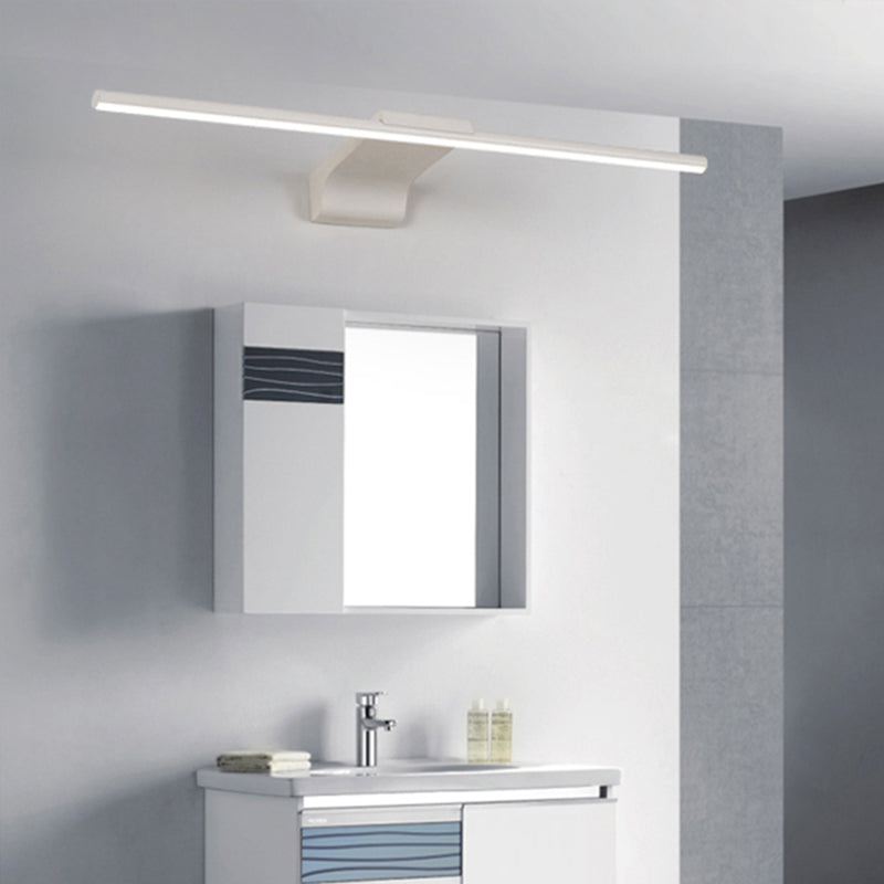 Moderno stile minimalista a parete lineare a parete vanità luci in alluminio sconde murale per bagno per bagno