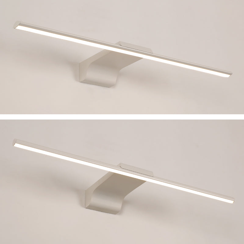 Moderno stile minimalista a parete lineare a parete vanità luci in alluminio sconde murale per bagno per bagno
