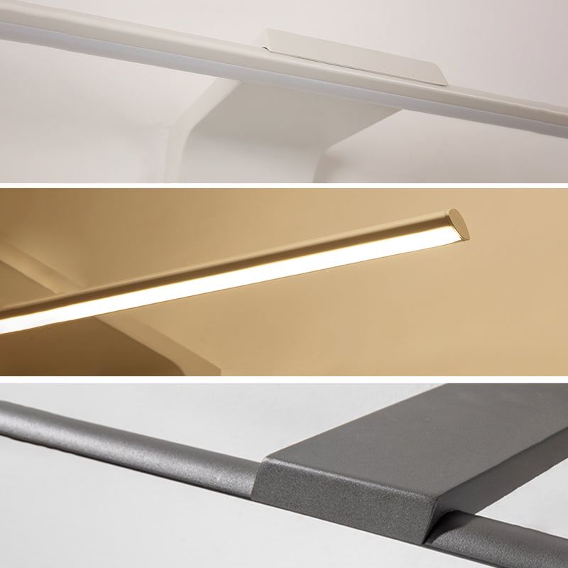 Moderno stile minimalista a parete lineare a parete vanità luci in alluminio sconde murale per bagno per bagno