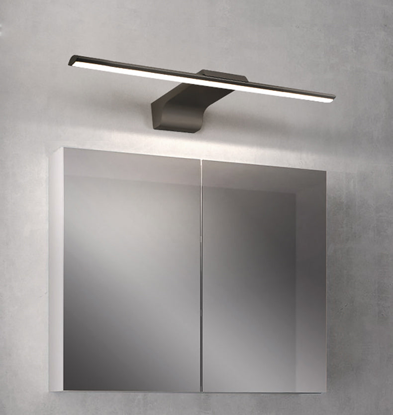 Moderno stile minimalista a parete lineare a parete vanità luci in alluminio sconde murale per bagno per bagno