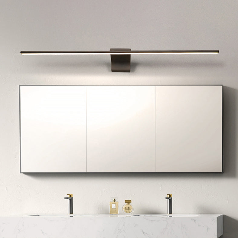Moderno stile minimalista a parete lineare a parete vanità luci in alluminio sconde murale per bagno per bagno