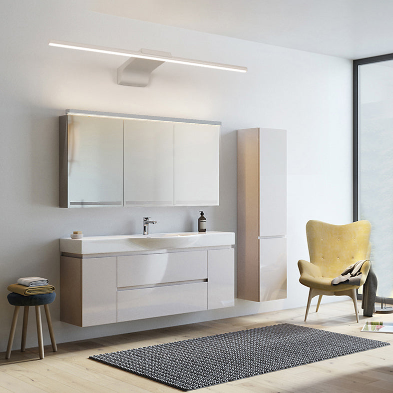 Moderno stile minimalista a parete lineare a parete vanità luci in alluminio sconde murale per bagno per bagno