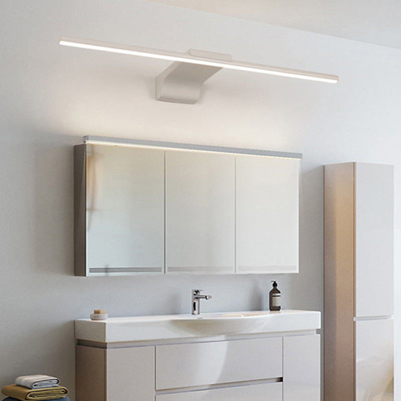 Moderno stile minimalista a parete lineare a parete vanità luci in alluminio sconde murale per bagno per bagno