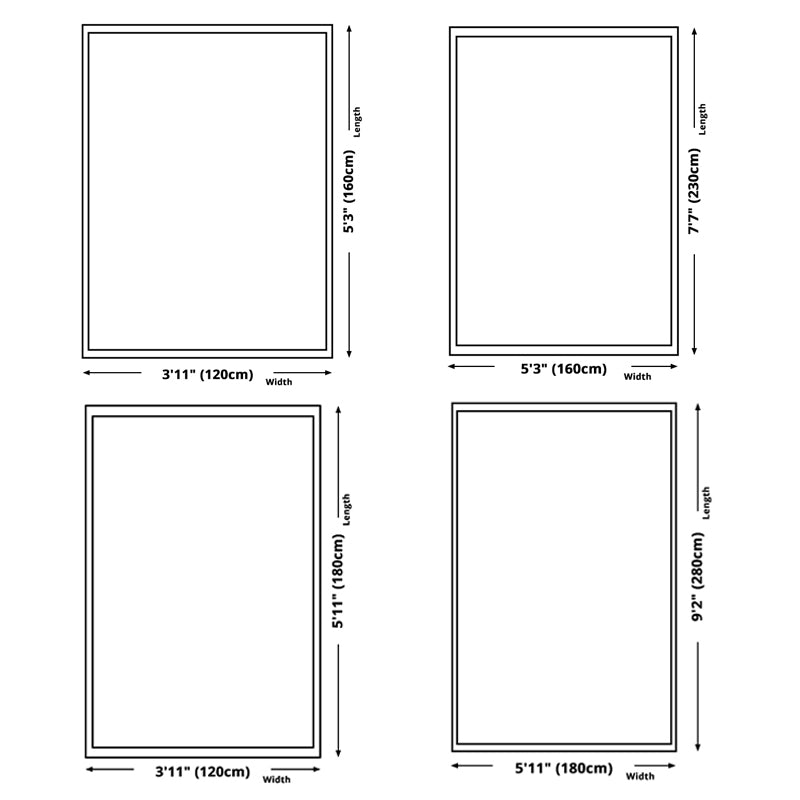 Abstract Area Rug Polyester Ink Painting Rug Non-Slip Backing Carpet for Living Room