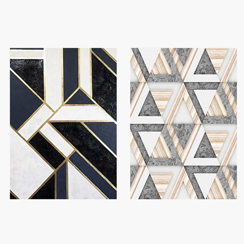 Abstract Indoor Rug Polyester Marble Print Carpet Washable Area Rug for Living Room