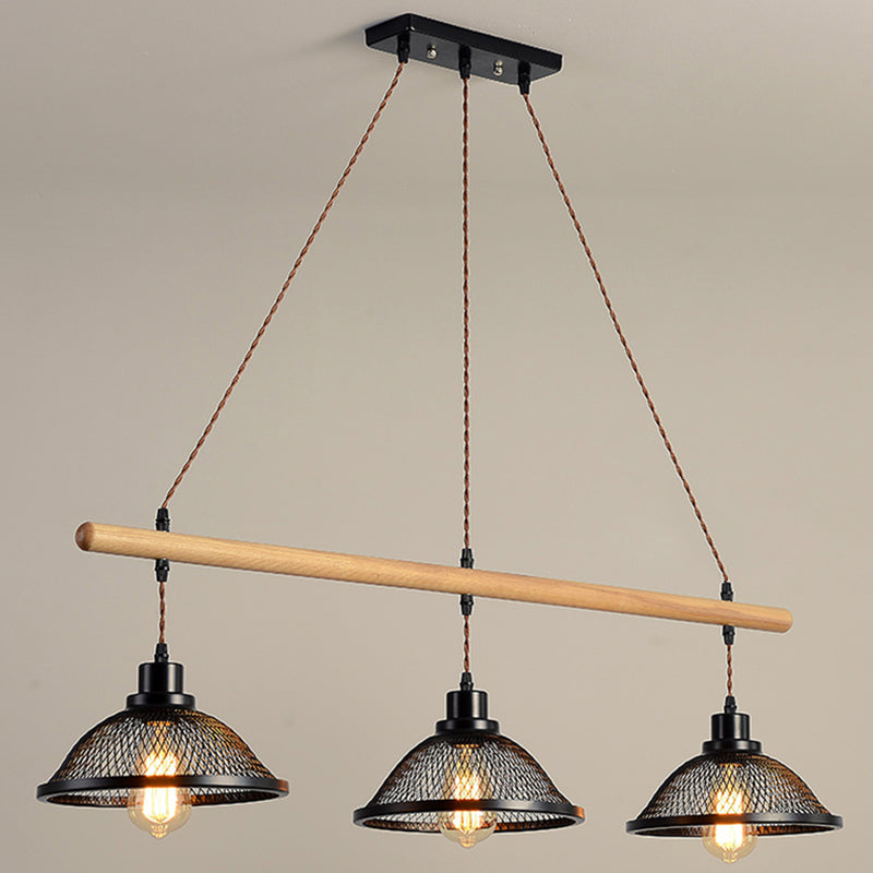 Bowl Island Lighting Fixtures Industrial Metal Pendant Lighting for Restaurant