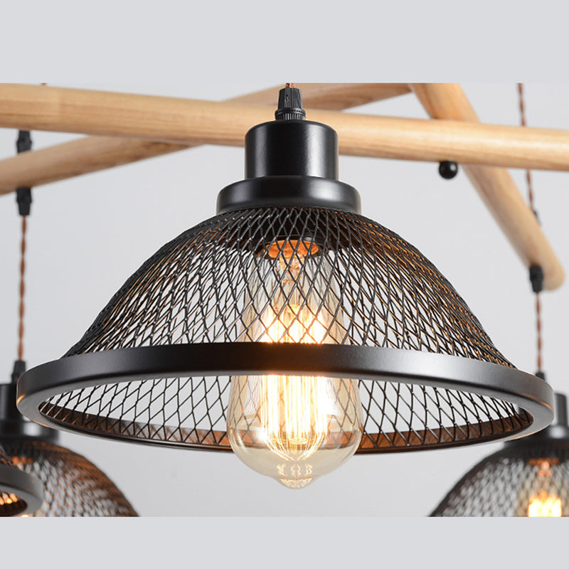 Bowl Island Lighting Fixtures Industrial Metal Pendant Lighting for Restaurant