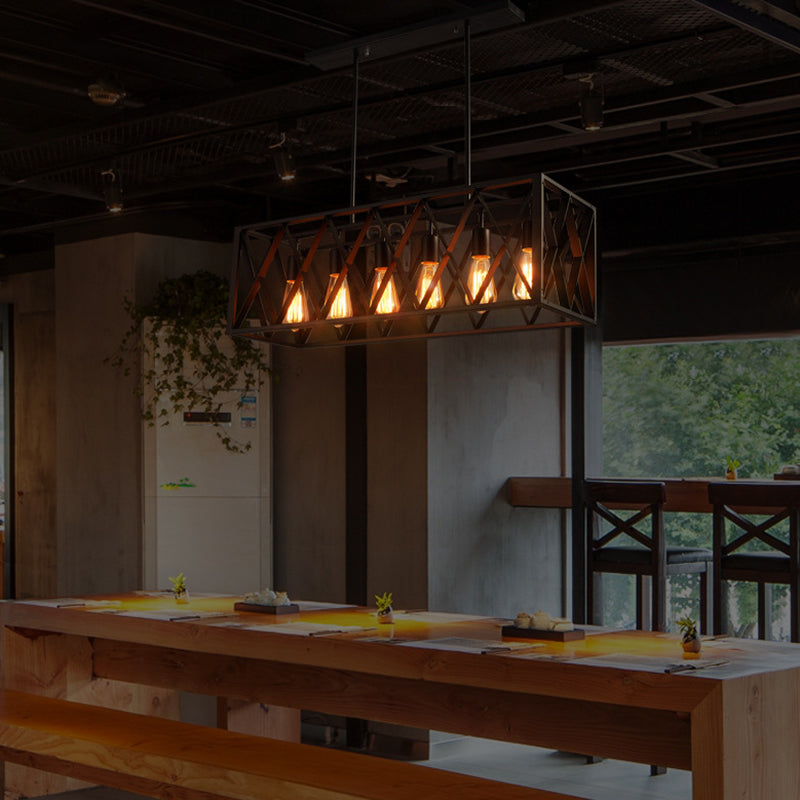 Éclairage de l'île rectangle