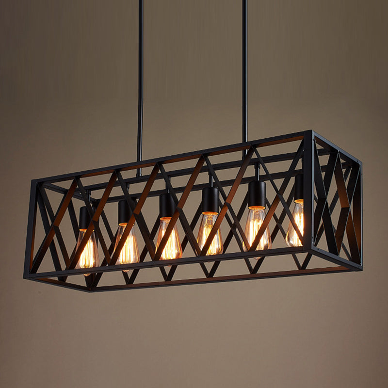 Éclairage de l'île rectangle