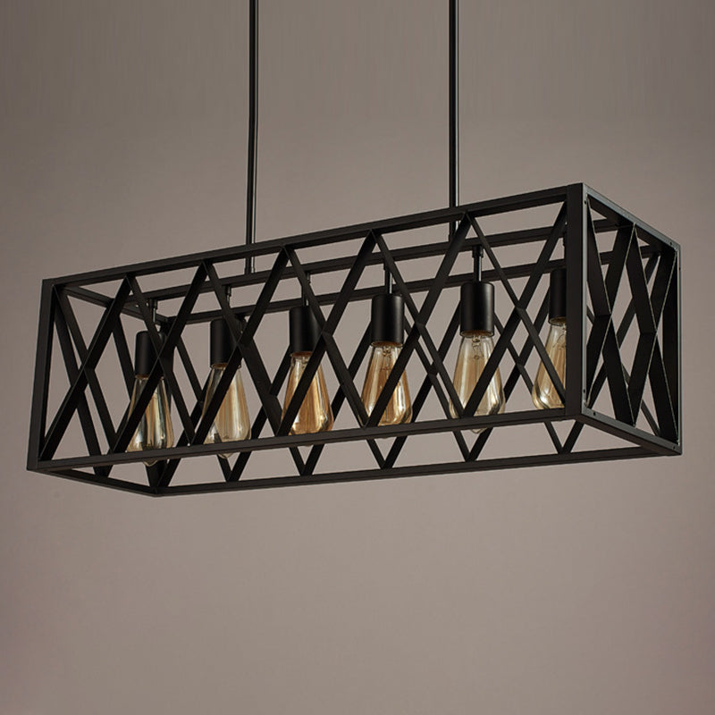 Éclairage de l'île rectangle