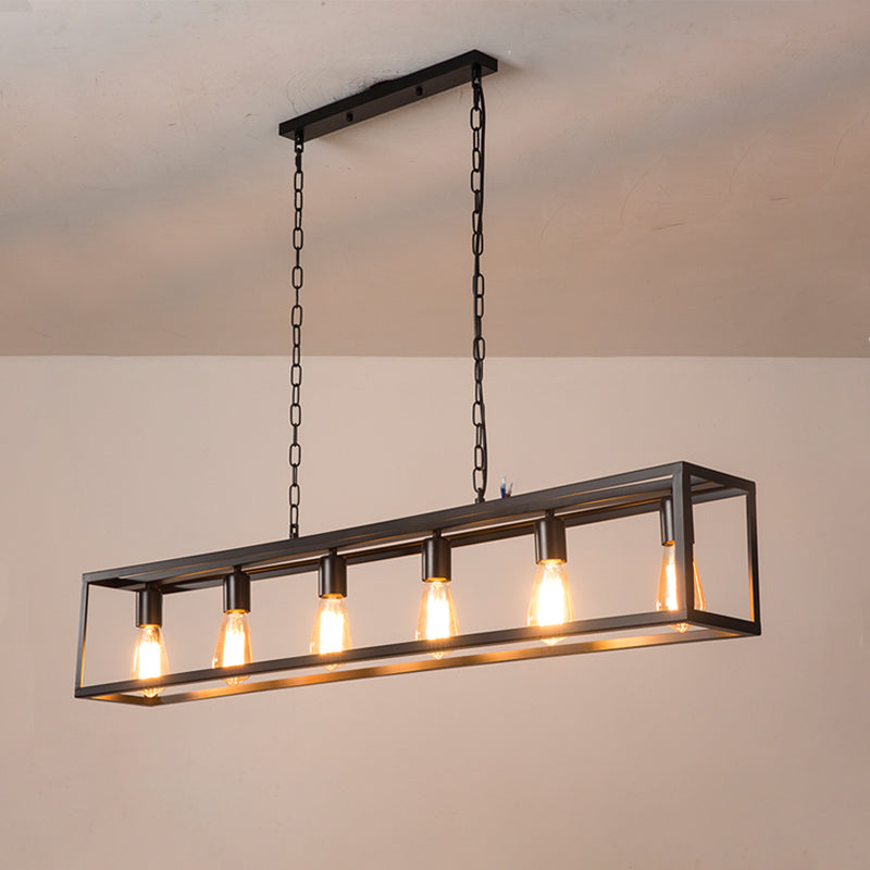 Éclairage de l'île rectangle