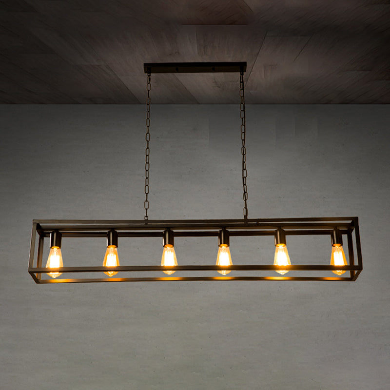 Éclairage de l'île rectangle