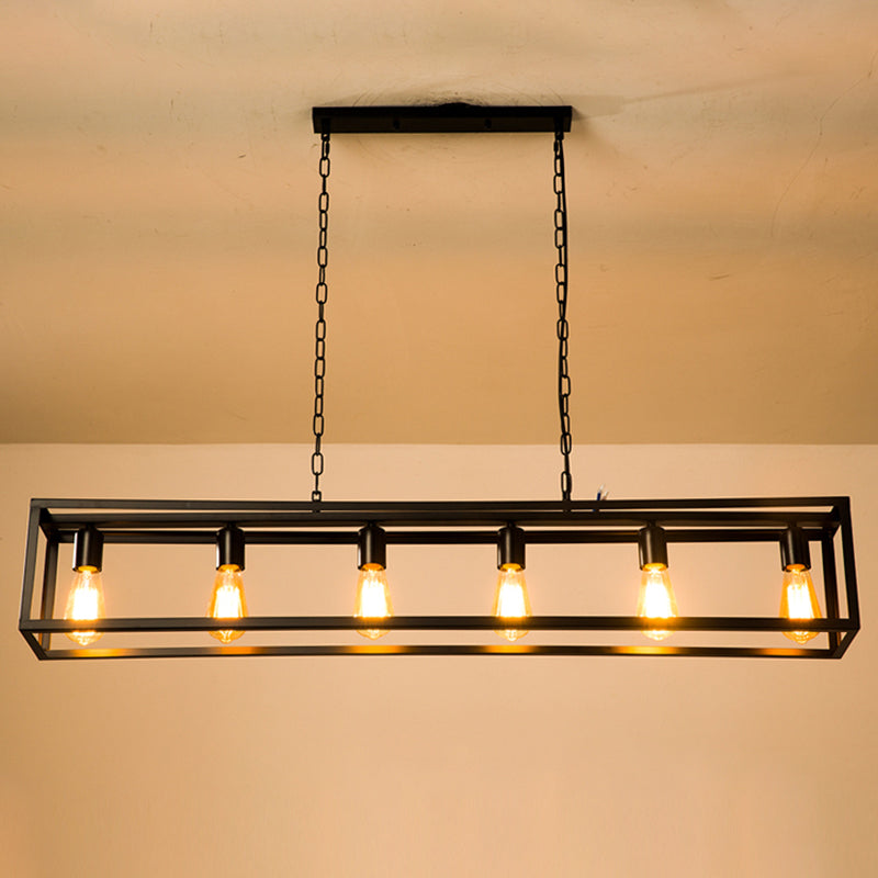 Éclairage de l'île rectangle