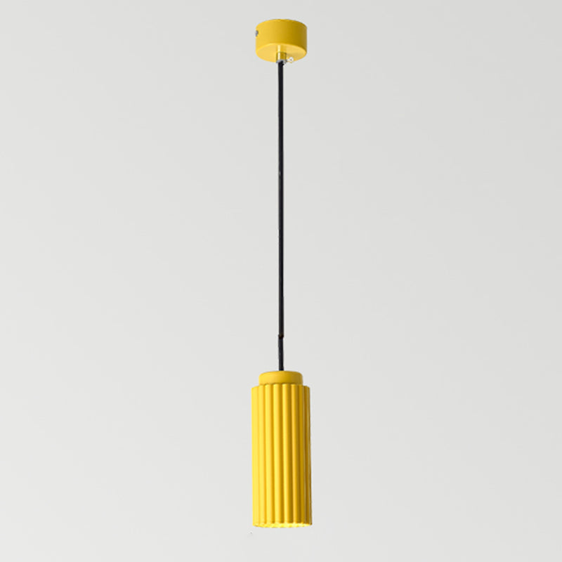 Cilindrische slinger licht macaron metaal 1 bol woonkamer hangende lamp armatuur