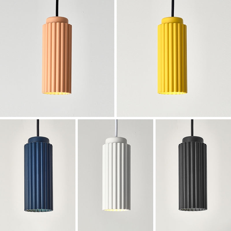 Cilindrische slinger licht macaron metaal 1 bol woonkamer hangende lamp armatuur