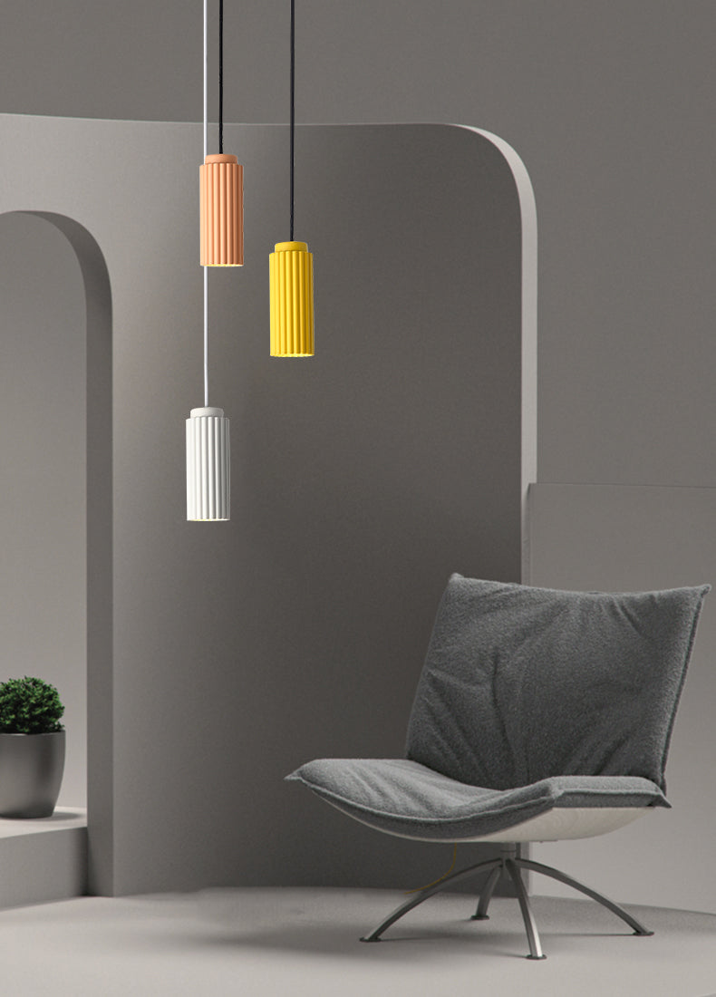 Cilindrische slinger licht macaron metaal 1 bol woonkamer hangende lamp armatuur