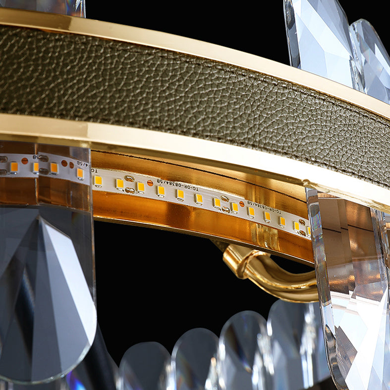 Black Faceted Clear Crystal Prism Tubular Ceiling Pendant Contemporary Island Lighting Fixtures