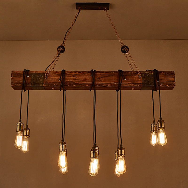 COLORE DI LEGGIO LUCE PENDANTE ISLANDE RETTANGOLARE IN INDUSTRIALE LUCE DI BACCHIO DI INGGIO