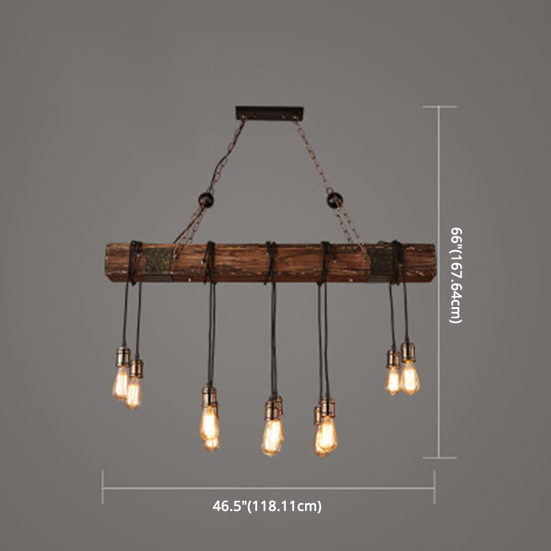 COLORE DI LEGGIO LUCE PENDANTE ISLANDE RETTANGOLARE IN INDUSTRIALE LUCE DI BACCHIO DI INGGIO