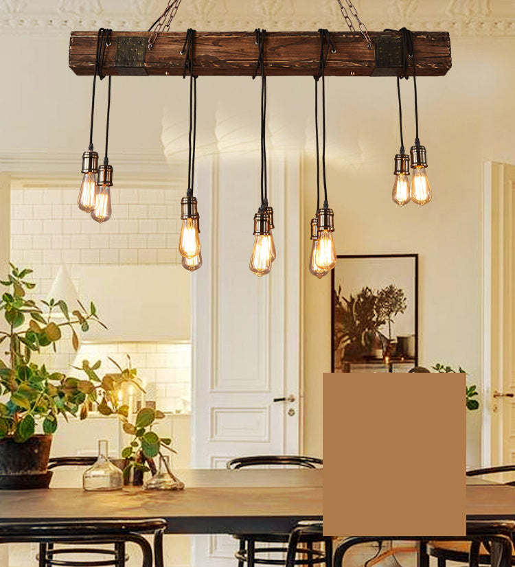 COLORE DI LEGGIO LUCE PENDANTE ISLANDE RETTANGOLARE IN INDUSTRIALE LUCE DI BACCHIO DI INGGIO