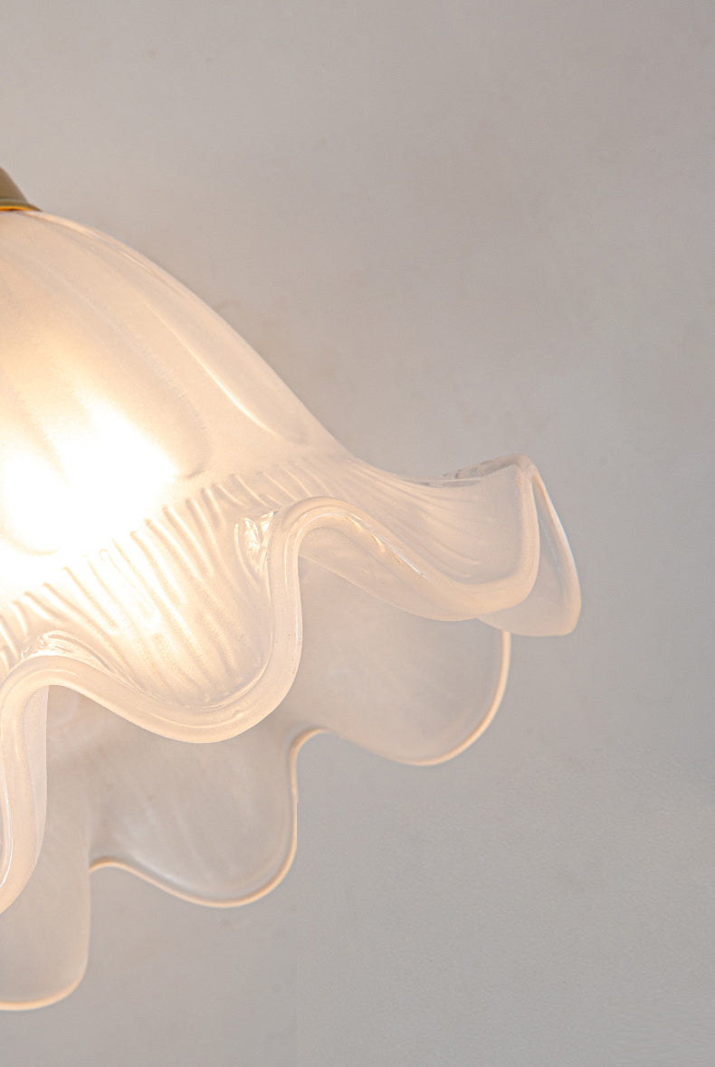 Modern Minimalist Style Gooseneck Wall Mounted Light Fixture 1 Light Wall Sconce Lights with Glass Shade