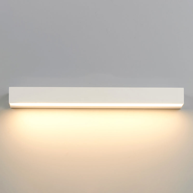 Modern Minimalist Style Rectangle Flush Mount Wall Sconce Aluminum 1 Light Wall Mount Light Fixture for Bedroom