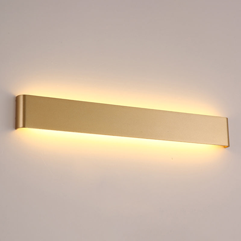 Modern Minimalist Rectangular Wall Mounted Vanity Lights Metal Vanity Wall Light Fixtures for Bathroom