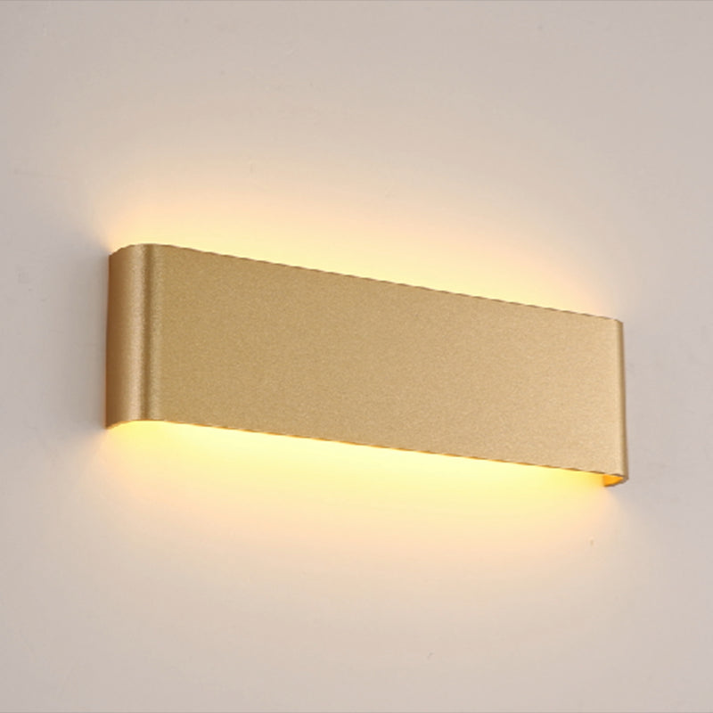 Modern Minimalist Rectangular Wall Mounted Vanity Lights Metal Vanity Wall Light Fixtures for Bathroom
