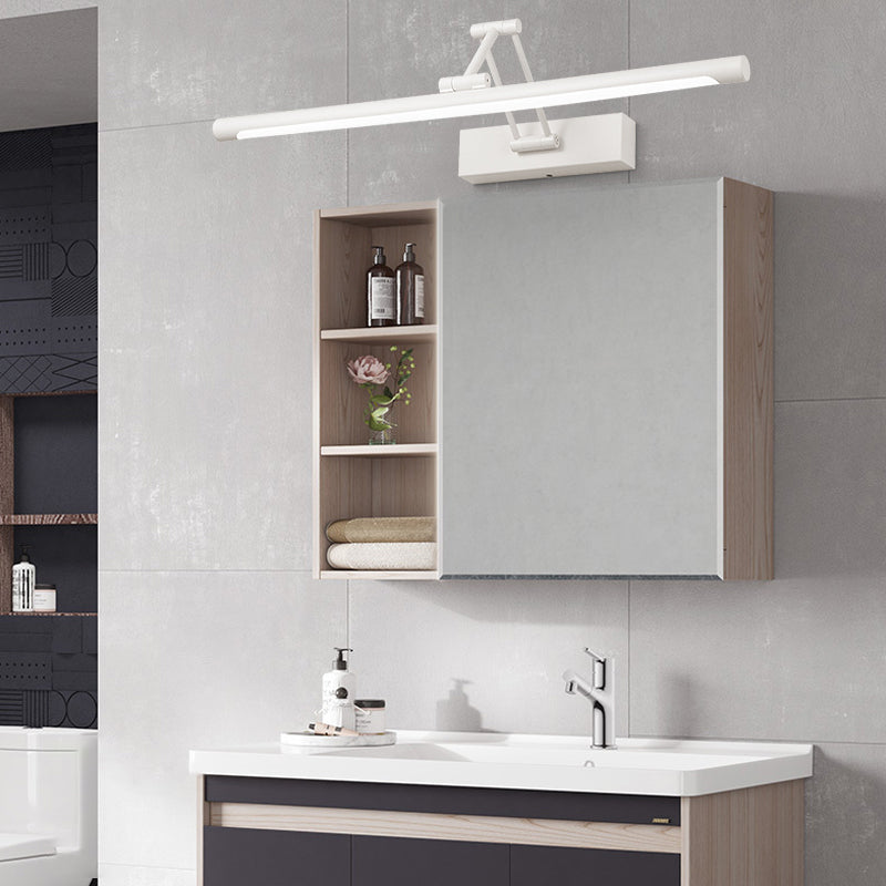 Nordisch minimalistischer Stil stromlinienförmigem Wandmontagemottertalleuchten Metall Waschtischwandleuchten für Badezimmer