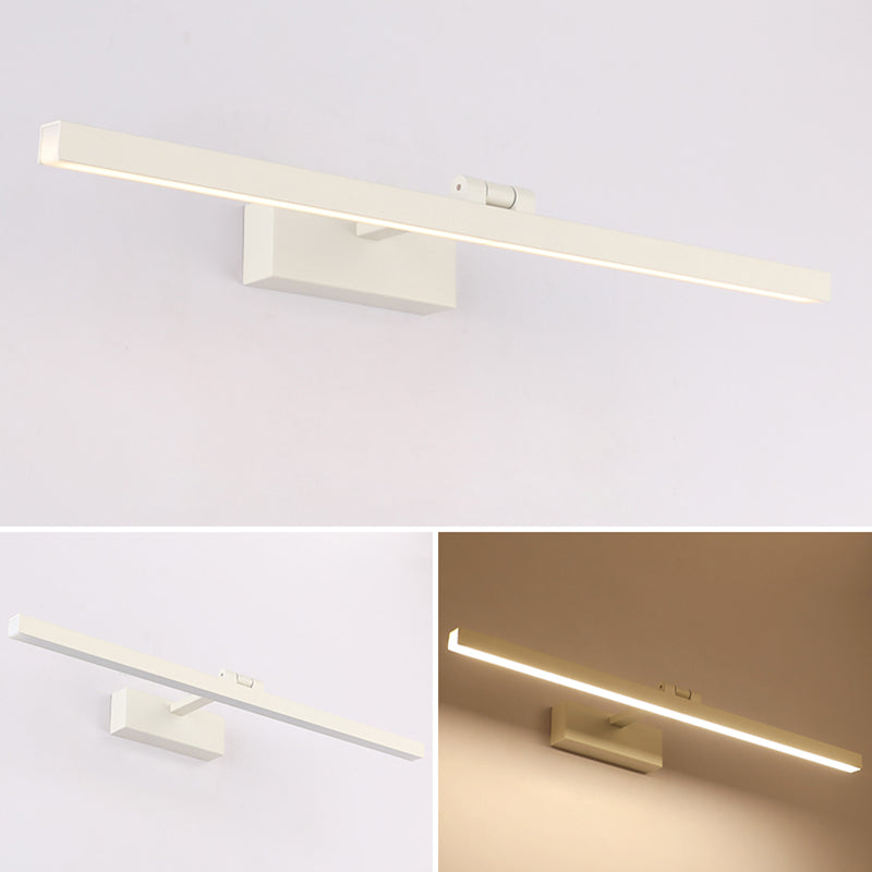Modern Minimalist Style Linear Wall Mounted Vanity Lights Metal Vanity Wall Light Fixtures for Bathroom