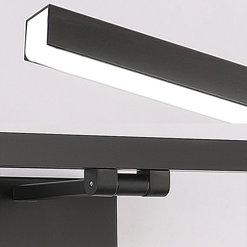 Modern Minimalist Style Linear Wall Mounted Vanity Lights Metal Vanity Wall Light Fixtures for Bathroom