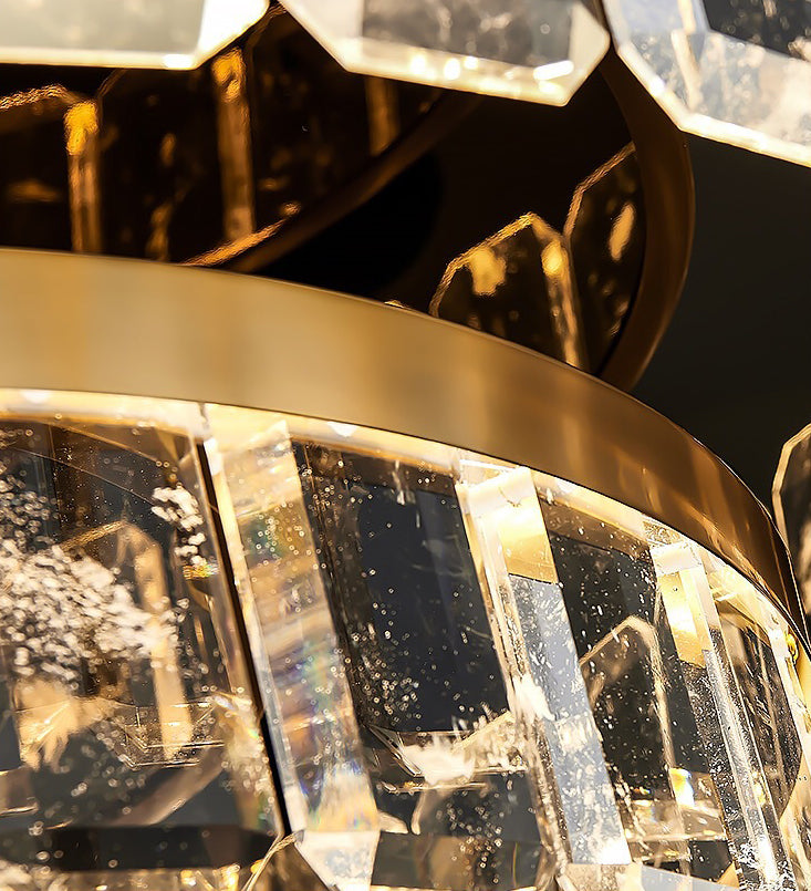 Oval Crystal Island Pendant Lighting Contemporary Dining Room Island Light Fixtures