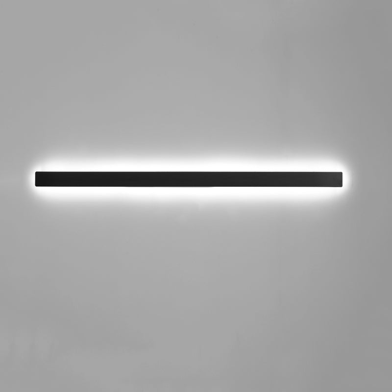 Estilo moderno de estilo minimalista de montaje lineal montura de pared de metal de pared de pared de pared lámpara para sala de estar