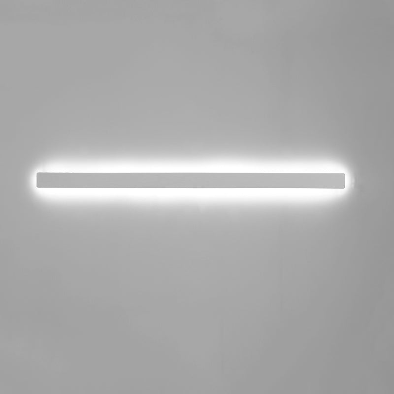 Estilo moderno de estilo minimalista de montaje lineal montura de pared de metal de pared de pared de pared lámpara para sala de estar