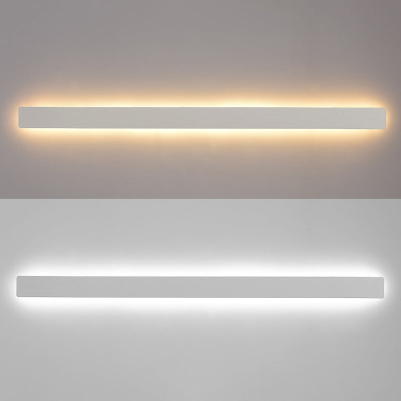 Estilo moderno de estilo minimalista de montaje lineal montura de pared de metal de pared de pared de pared lámpara para sala de estar