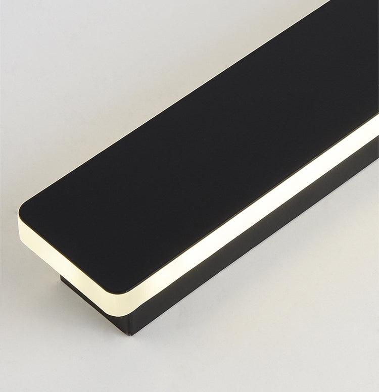 Estilo moderno de estilo minimalista de montaje lineal montura de pared de metal de pared de pared de pared lámpara para sala de estar