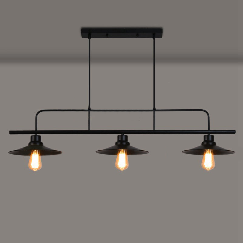 Metal 3 Lights Island Isola Light Lights industrial Isola per sala da pranzo