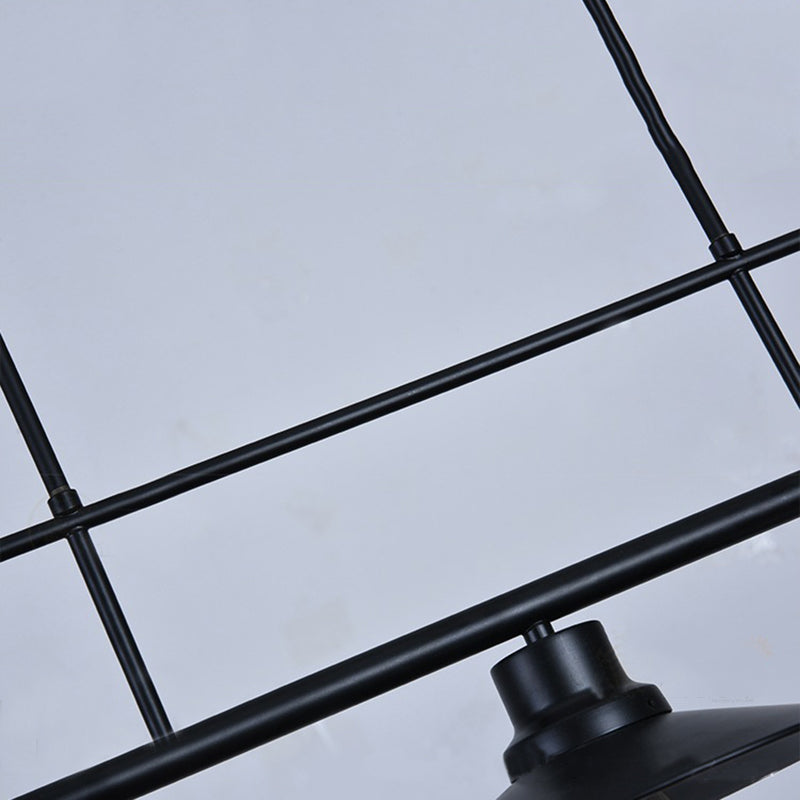 Metal 3 Lights Island Pendant Lighting Flared Industrial Island Light Fixtures for Dining Room