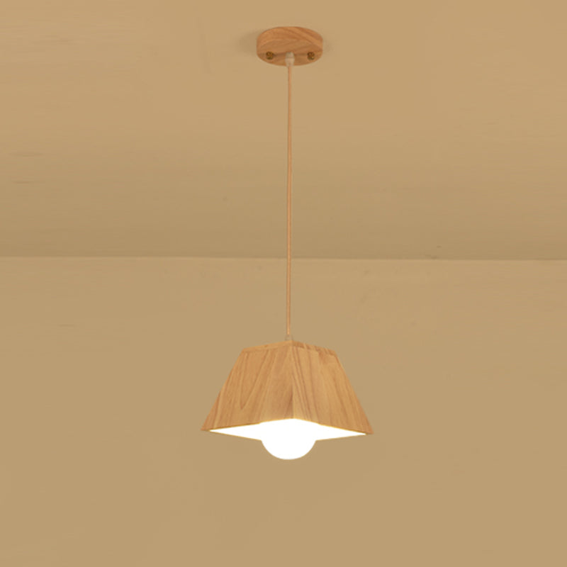 Petite salle à manger pendentif éclairage en bois 1 la tête simplicité de plafond suspendu