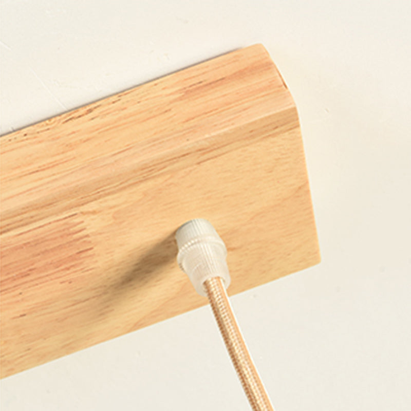 Petite salle à manger pendentif éclairage en bois 1 la tête simplicité de plafond suspendu