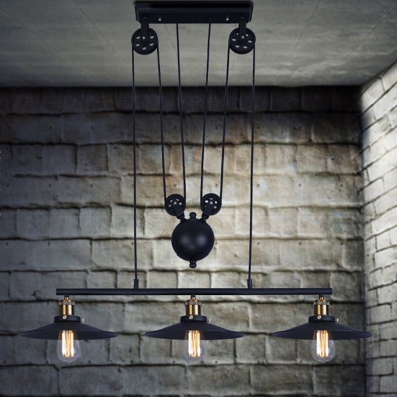 Metal 3 Lights Island Lighting Lighting Farmary Island Lights para bares y comedor