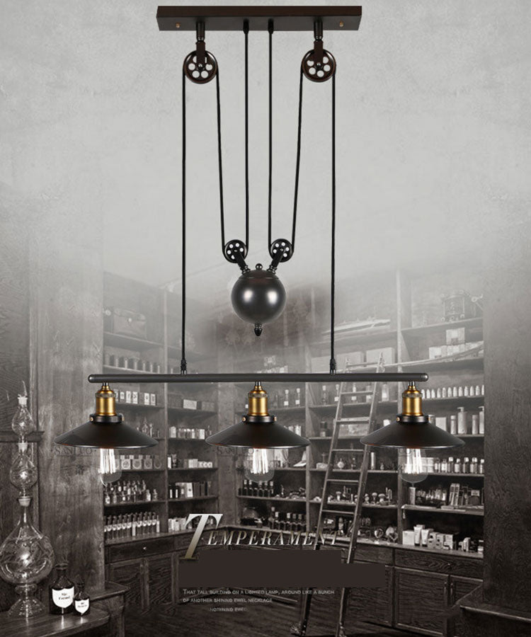 Metal 3 Lights Island Lighting Lighting Farmary Island Lights para bares y comedor