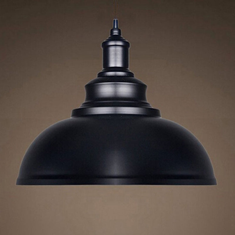 1 Light Dome Light Light Metal Industrial Metal Light con cordón colgante para restaurante