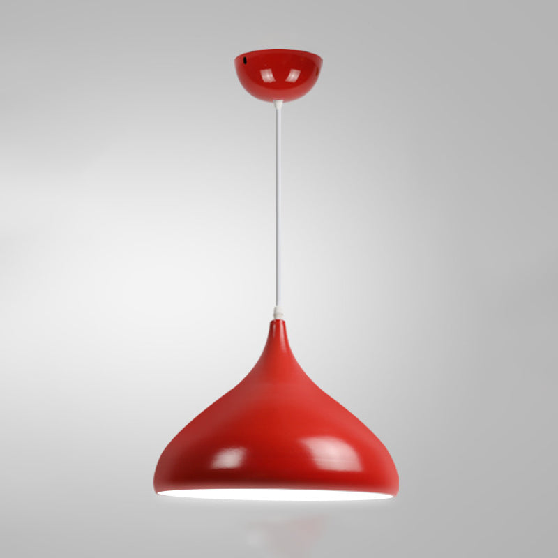 1 Light Onion Pendant Lighting Retro Industrial Style Metal Pendant Ceiling Lights for Restaurant