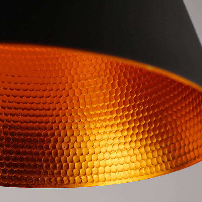 1 Light Schoolhouse Hanging Pendant Lights Industrial Style Metallic Pendant Ceiling Lights