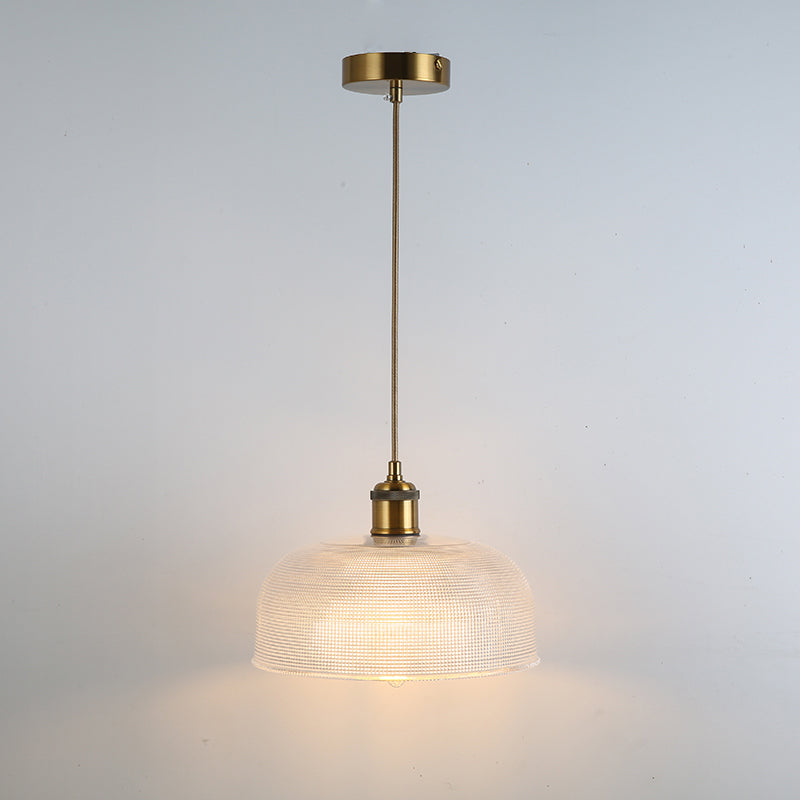 1 pendentif suspendu léger Style industriel en verre transparent plafond